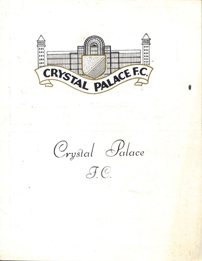 <b>Saturday, September 15, 1962</b><br />vs. Crystal Palace (Away)